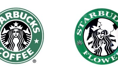 Jointrokende zeemeermin bij Starbucks