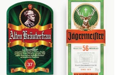 Jägermeister: hertenkop en jagershoed                                                 